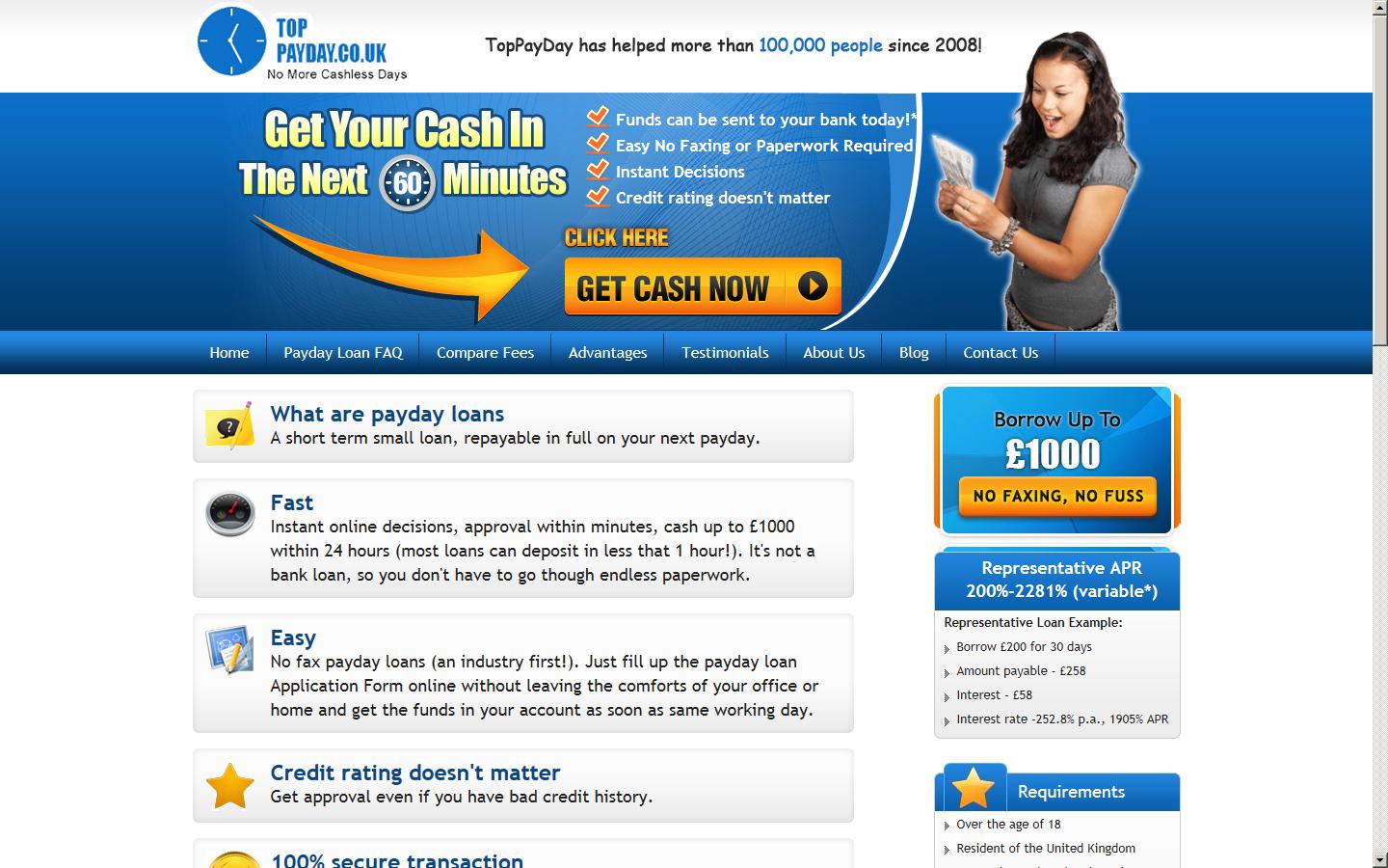 Toppayday.co.uk  Website