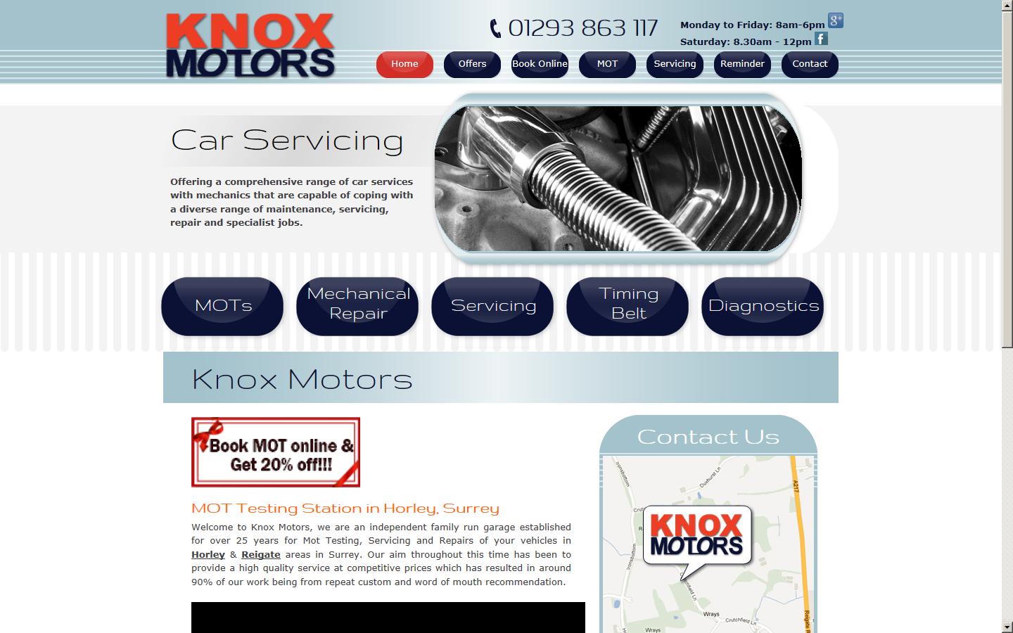 Knox Motors Website