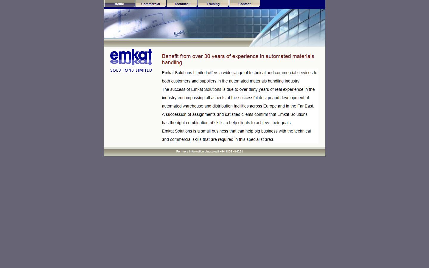 Emkat Solutions Ltd Website