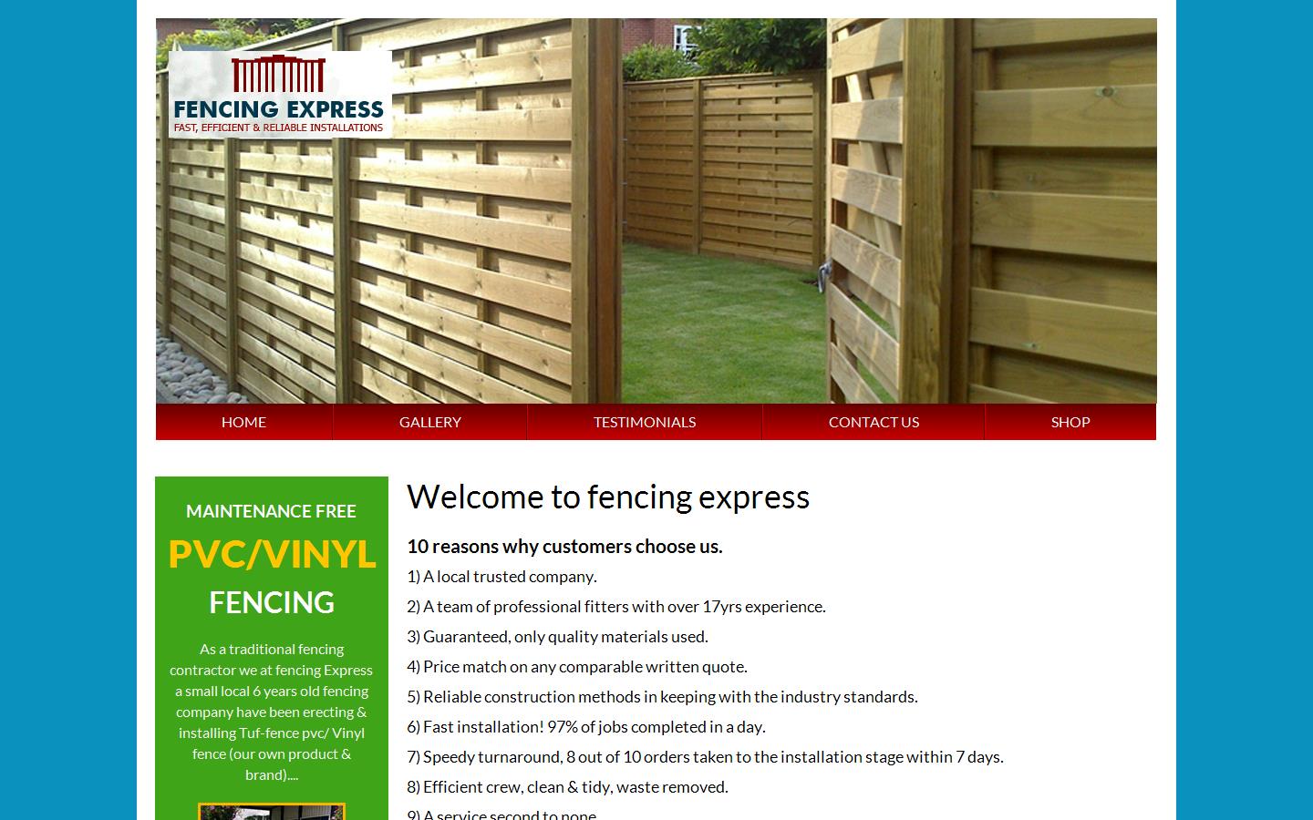 Fencing Express Website