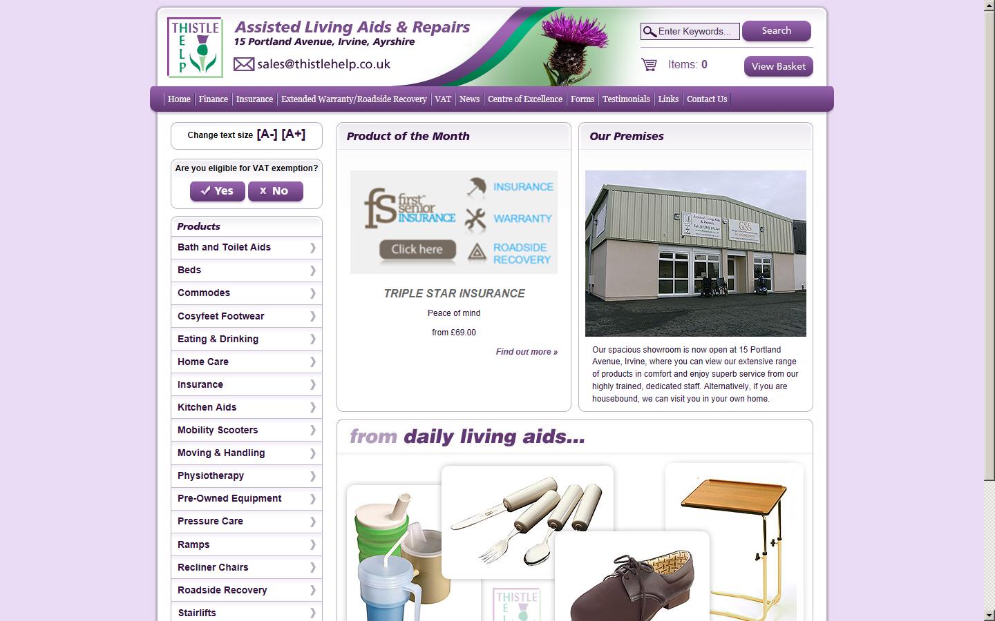 Thistle Help Ltd Website