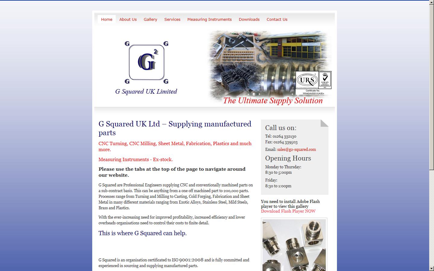 G Squared UK Ltd - Andover Website