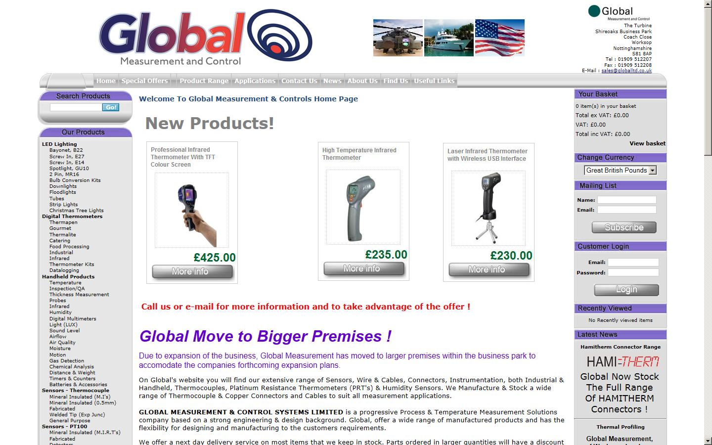 Global Measurement and Control Systems Ltd  Website