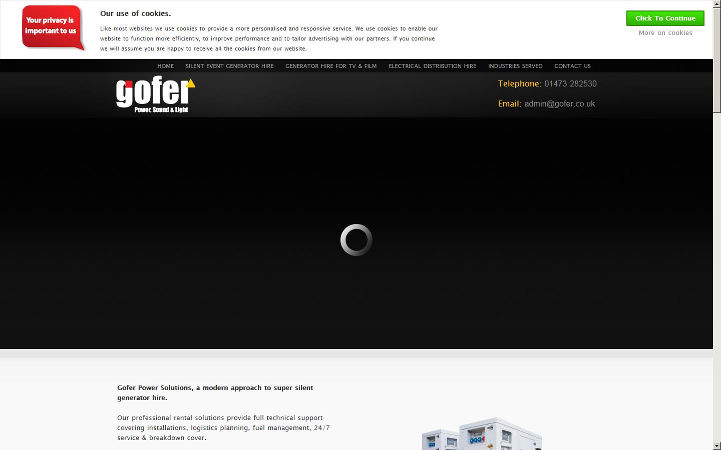 Gofer Ltd  Website