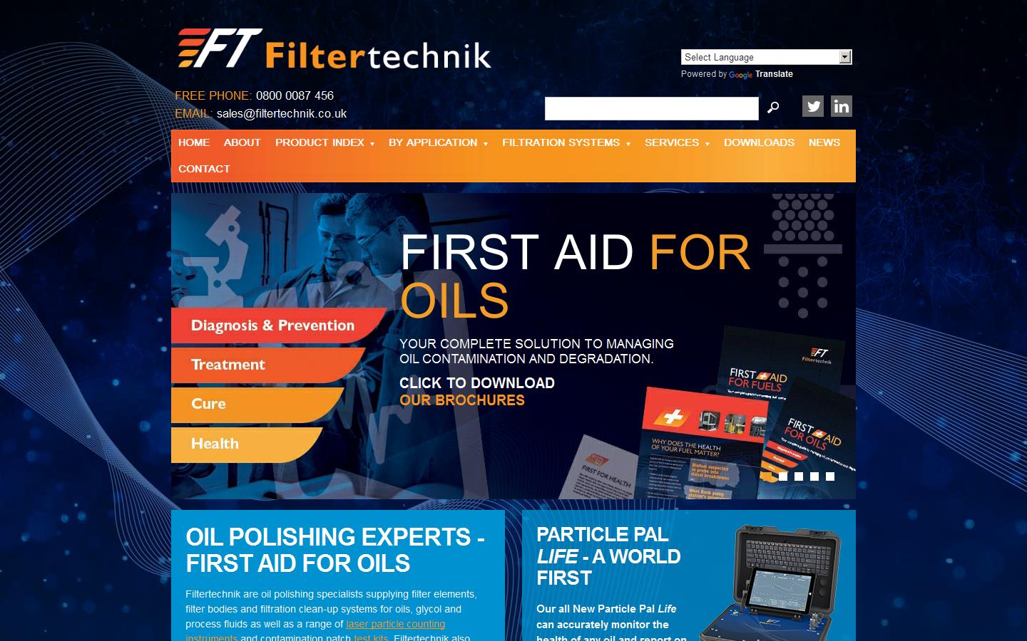 Filtertechnik Website