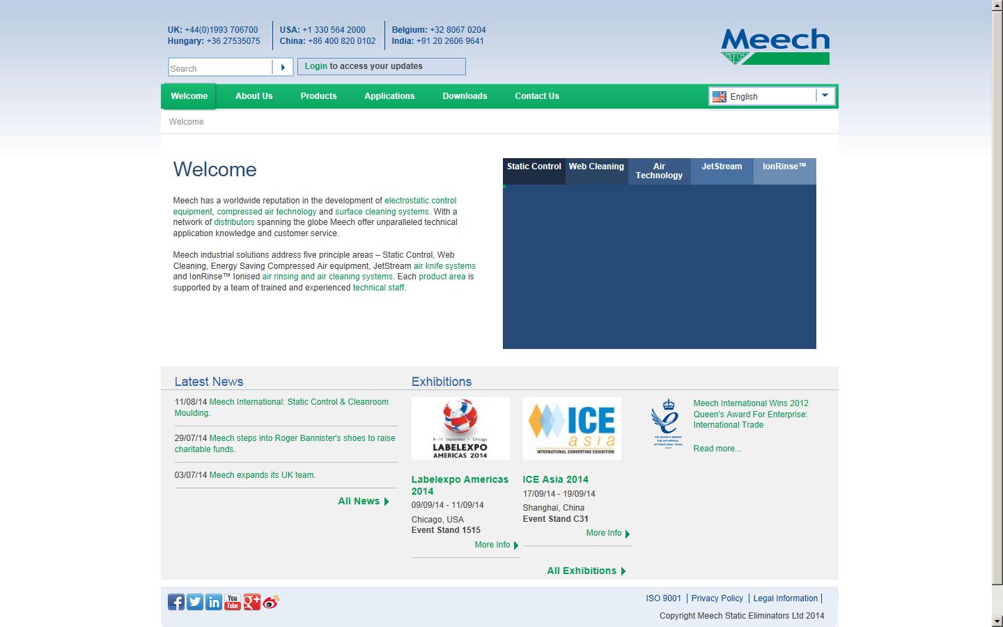 Meech International Ltd Website
