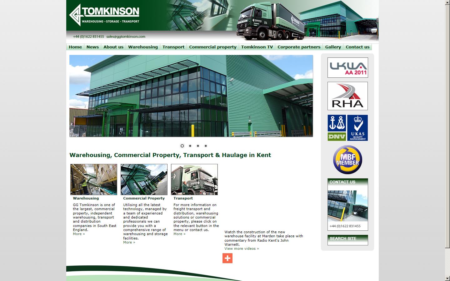 G.G. Tomkinson Ltd Website