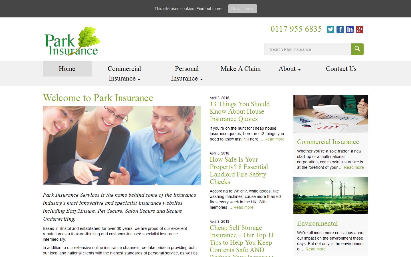 Park Insurance Ltd Website