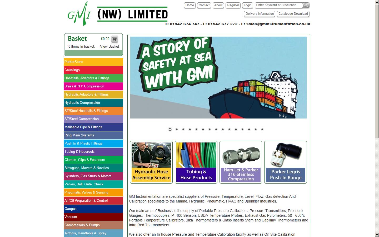 G M Instrumentation  Website