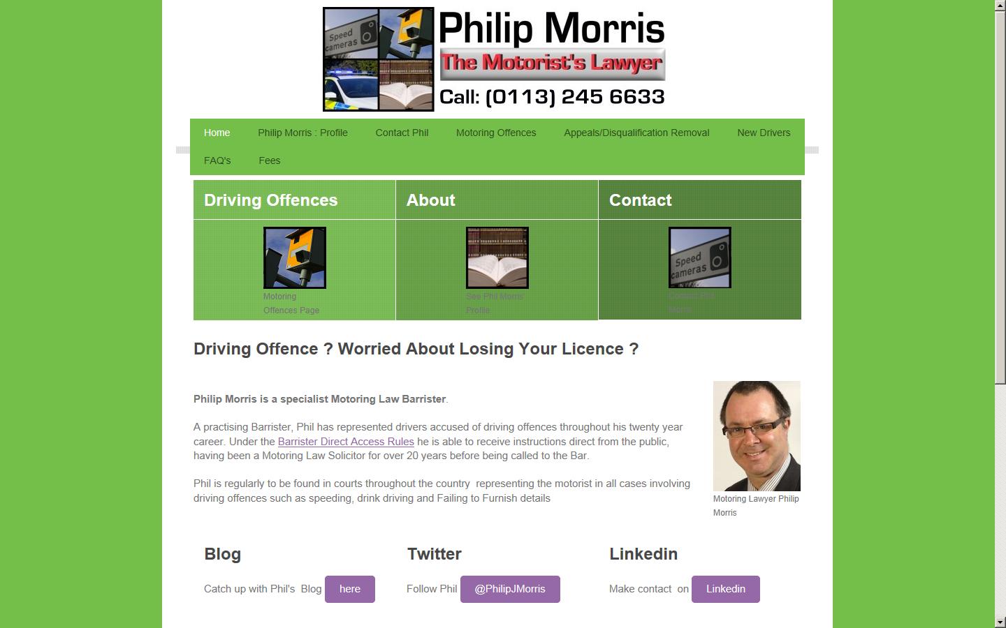 Philip Morris - Barrister Website