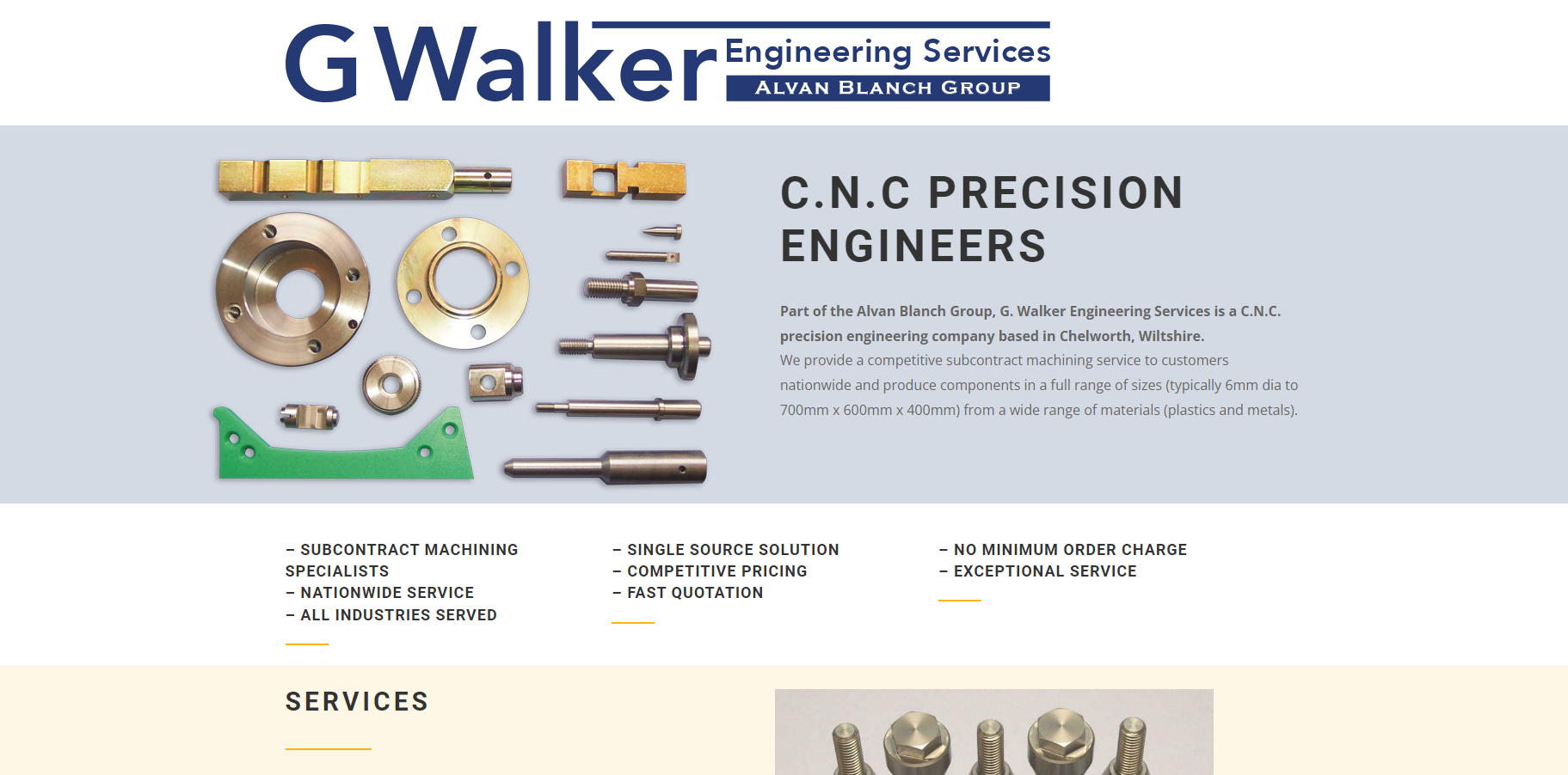 G Walker Engineering Services Website