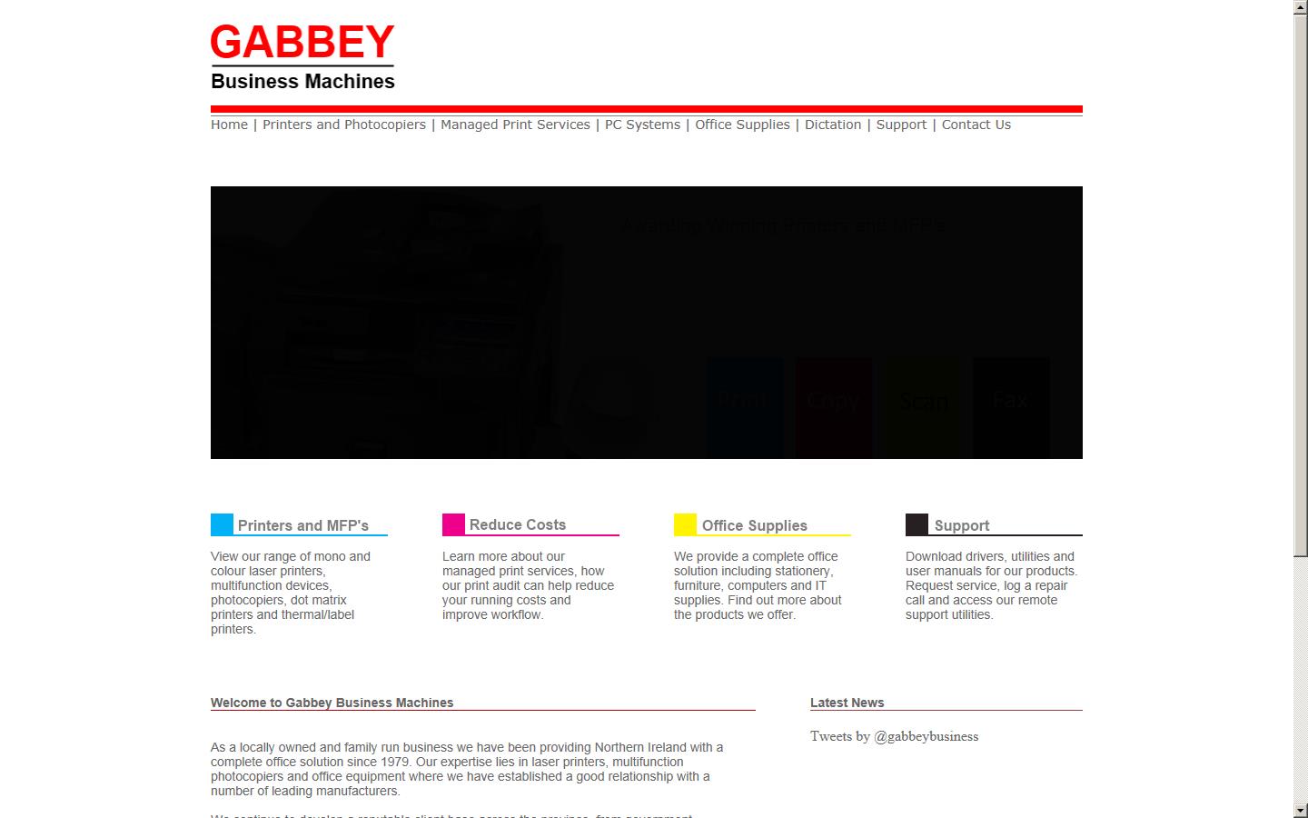 Gabbey Business Machines Ltd Website