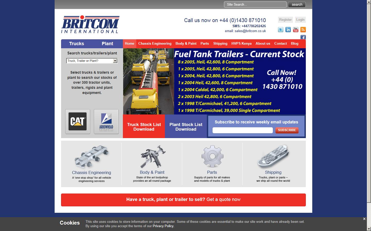 Britcom International Website