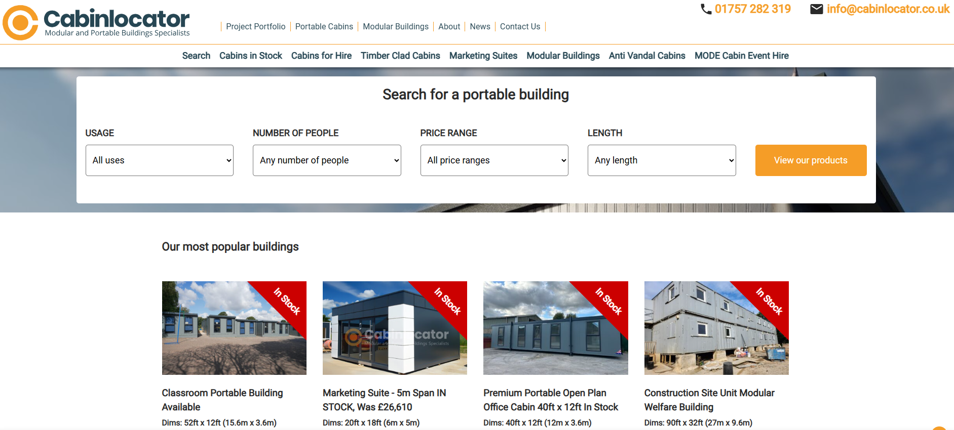 Cabinlocator Website