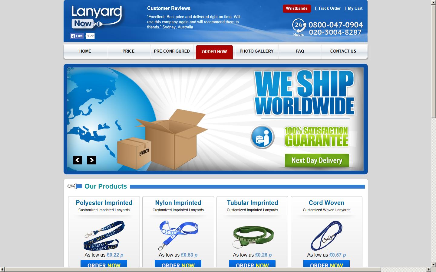 Lanyards Niow Website