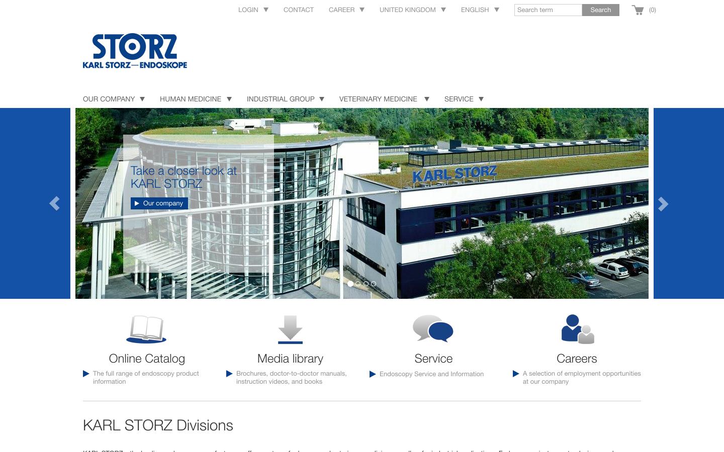 Karl Stortz Endoscopy UK Ltd Website
