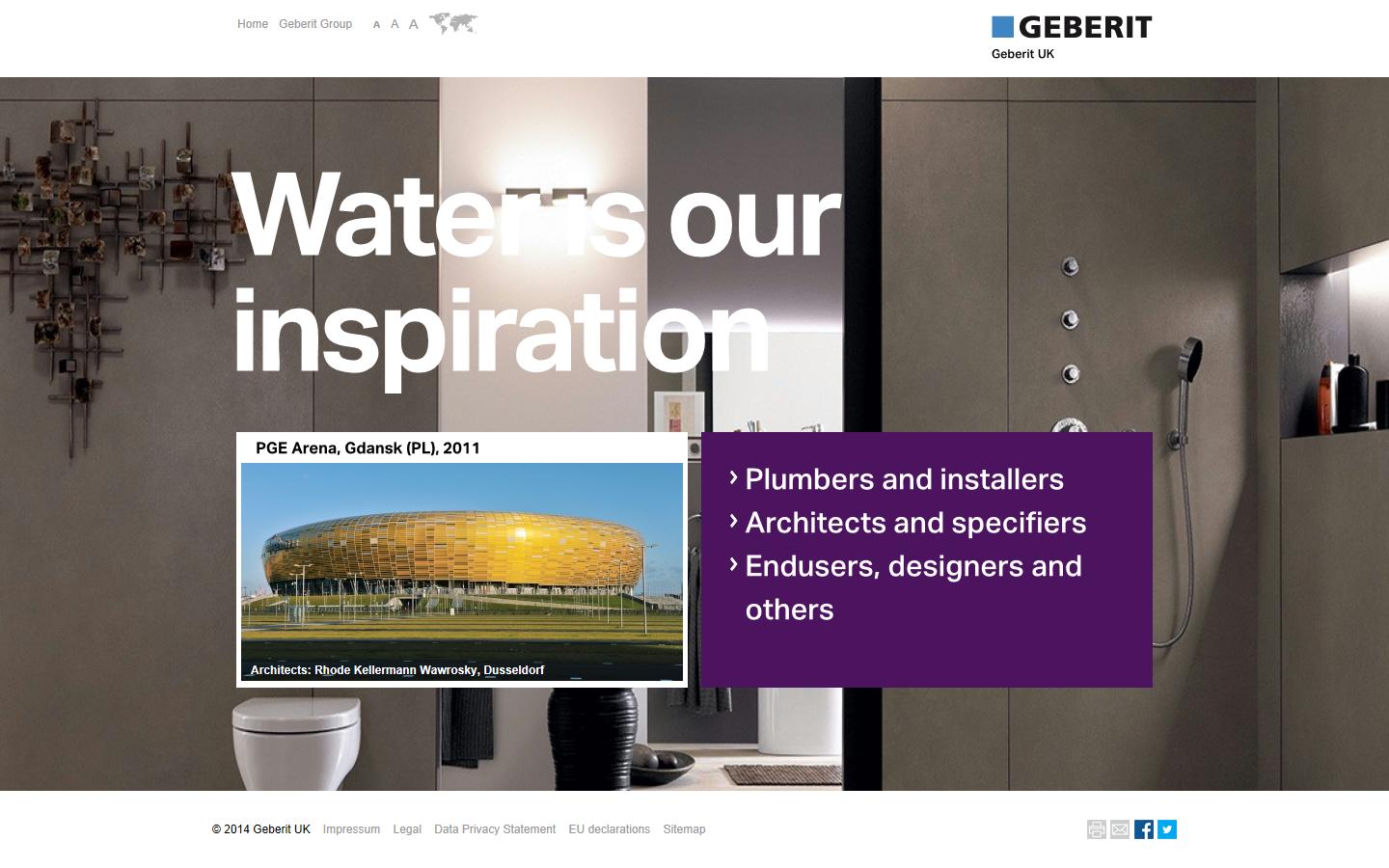 Geberit Sales Ltd Website