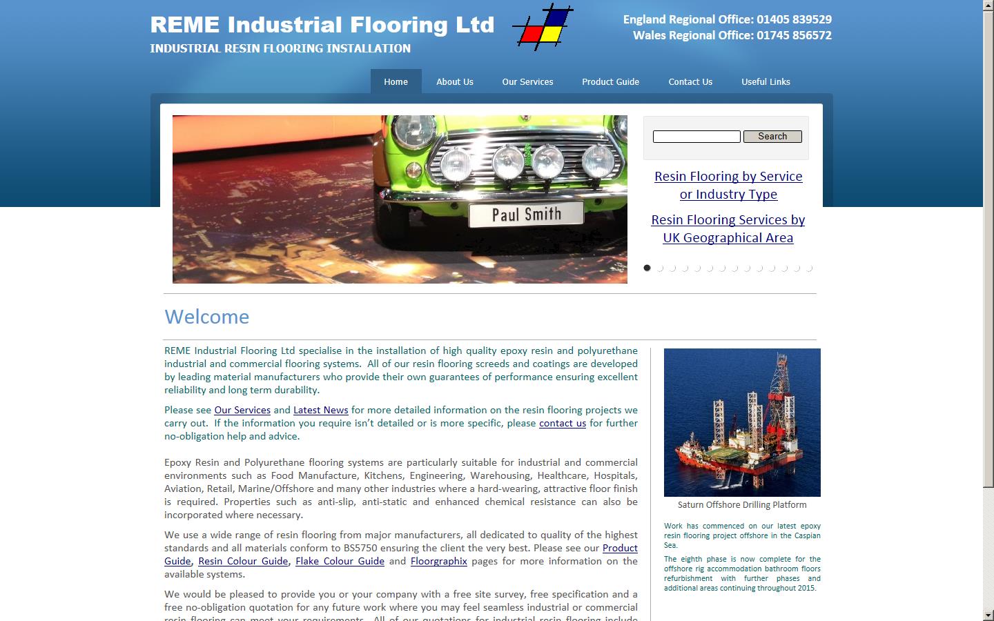 REME Industrial Flooring Ltd Website