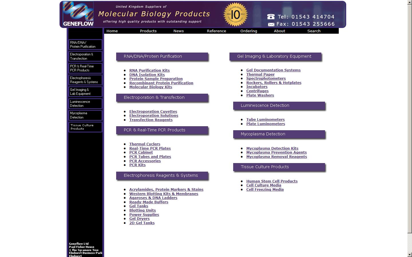 Geneflow Ltd  Website