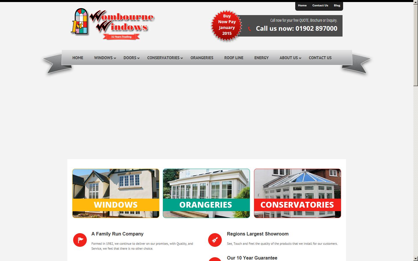 Wombourne Windows Ltd Website
