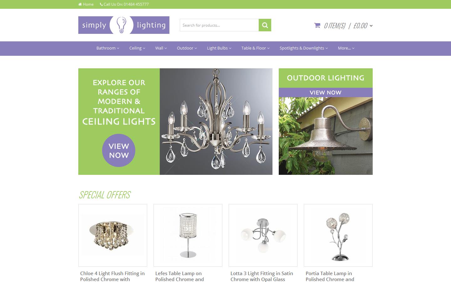 Simply Lighting Ltd Website