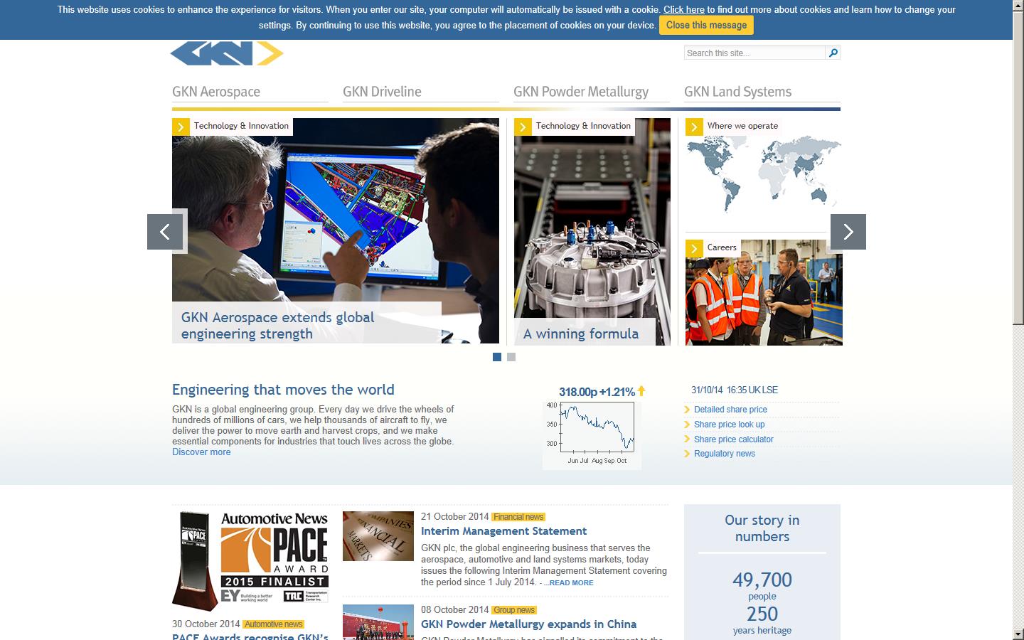 GKN Aerospace Website