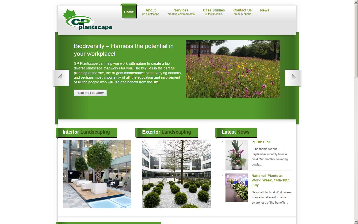 GP Plantscape Ltd  Website
