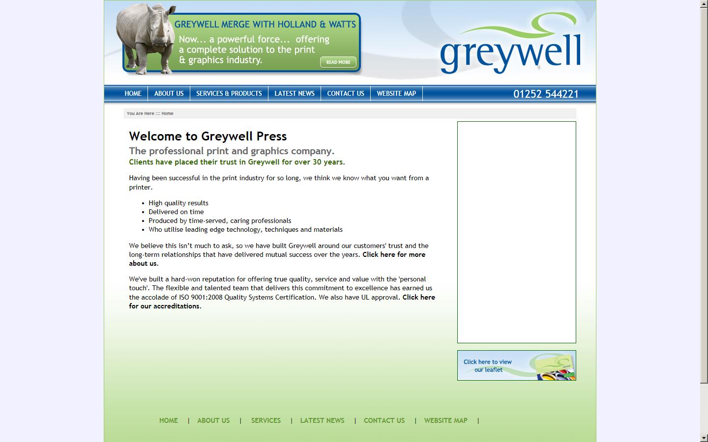 Greywell Press Ltd Website