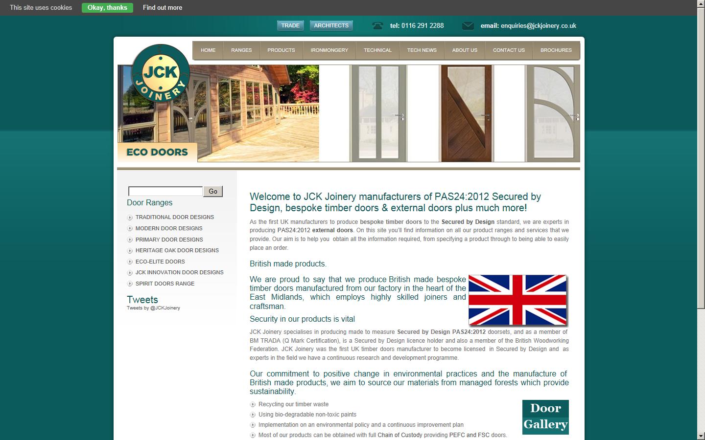 JCK Joinery Website