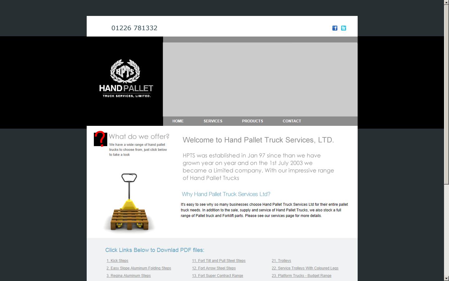 Hand Pallet Truck Services Website