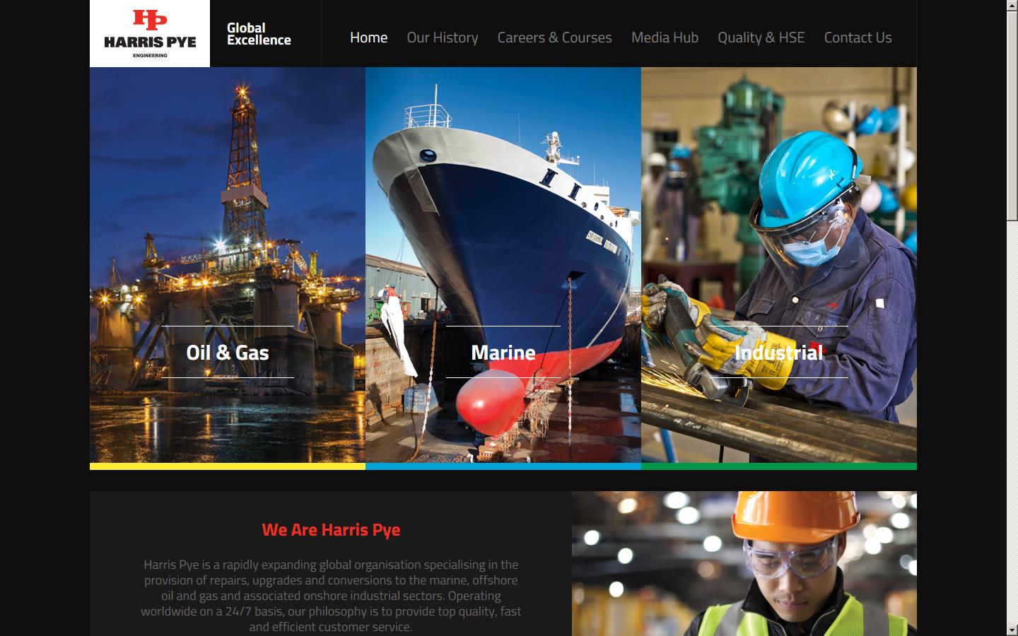 Harris Pye Marine Ltd Website