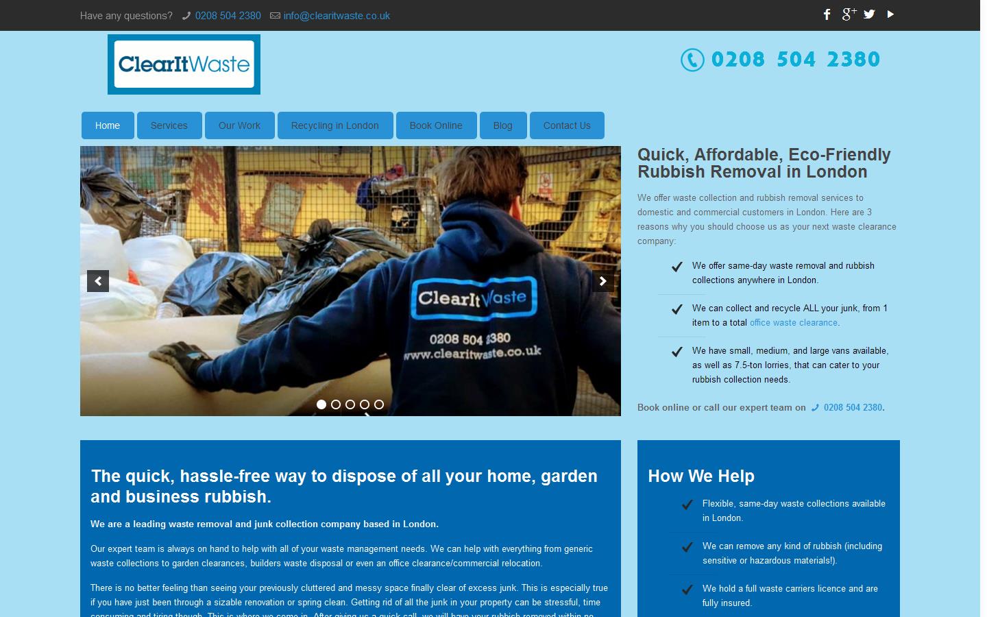 Clear It Waste  Website