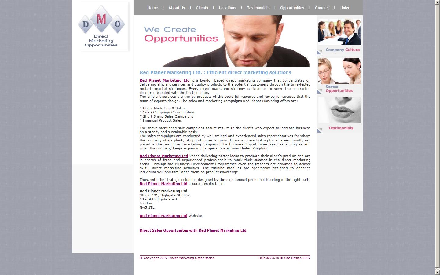 Red Planet Marketing Website