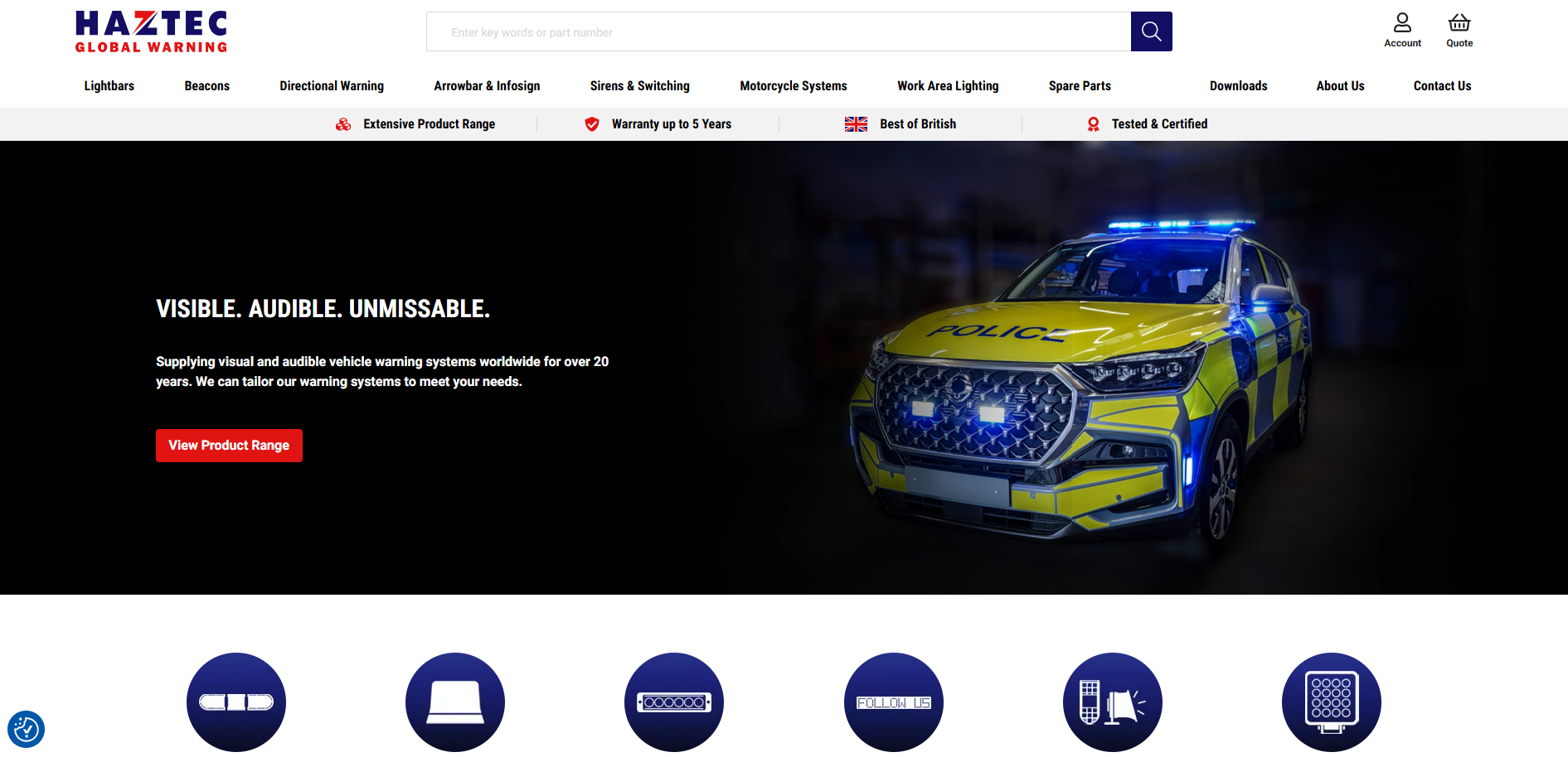 Haztec International Ltd Website