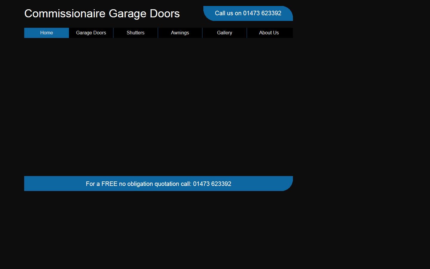 Commissionaire Garage Doors Website