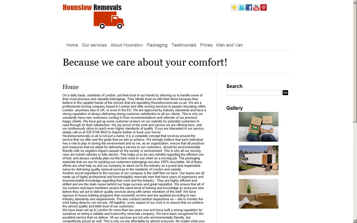 Hounslow Removals Website