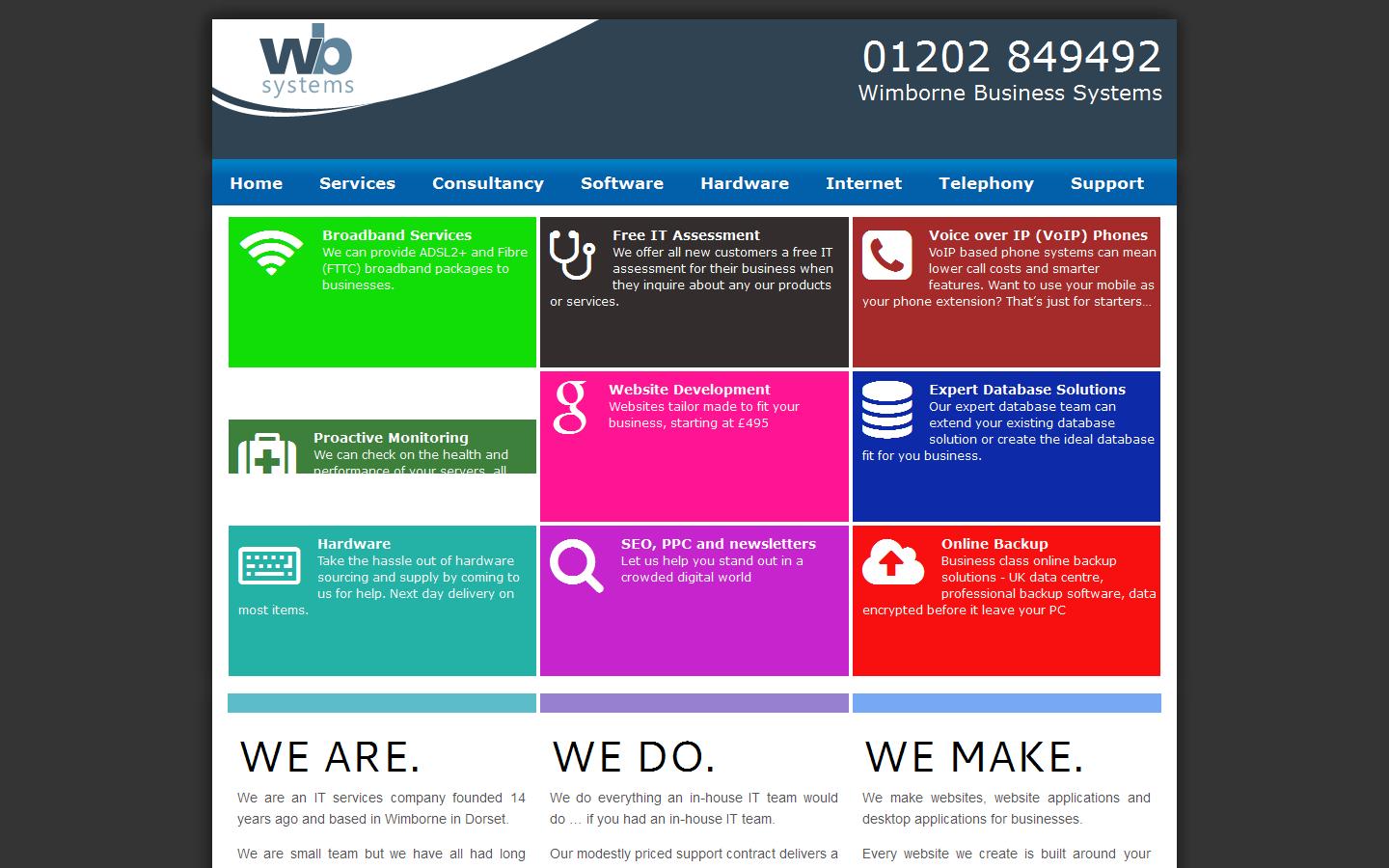 Wimborne Business Systems Website