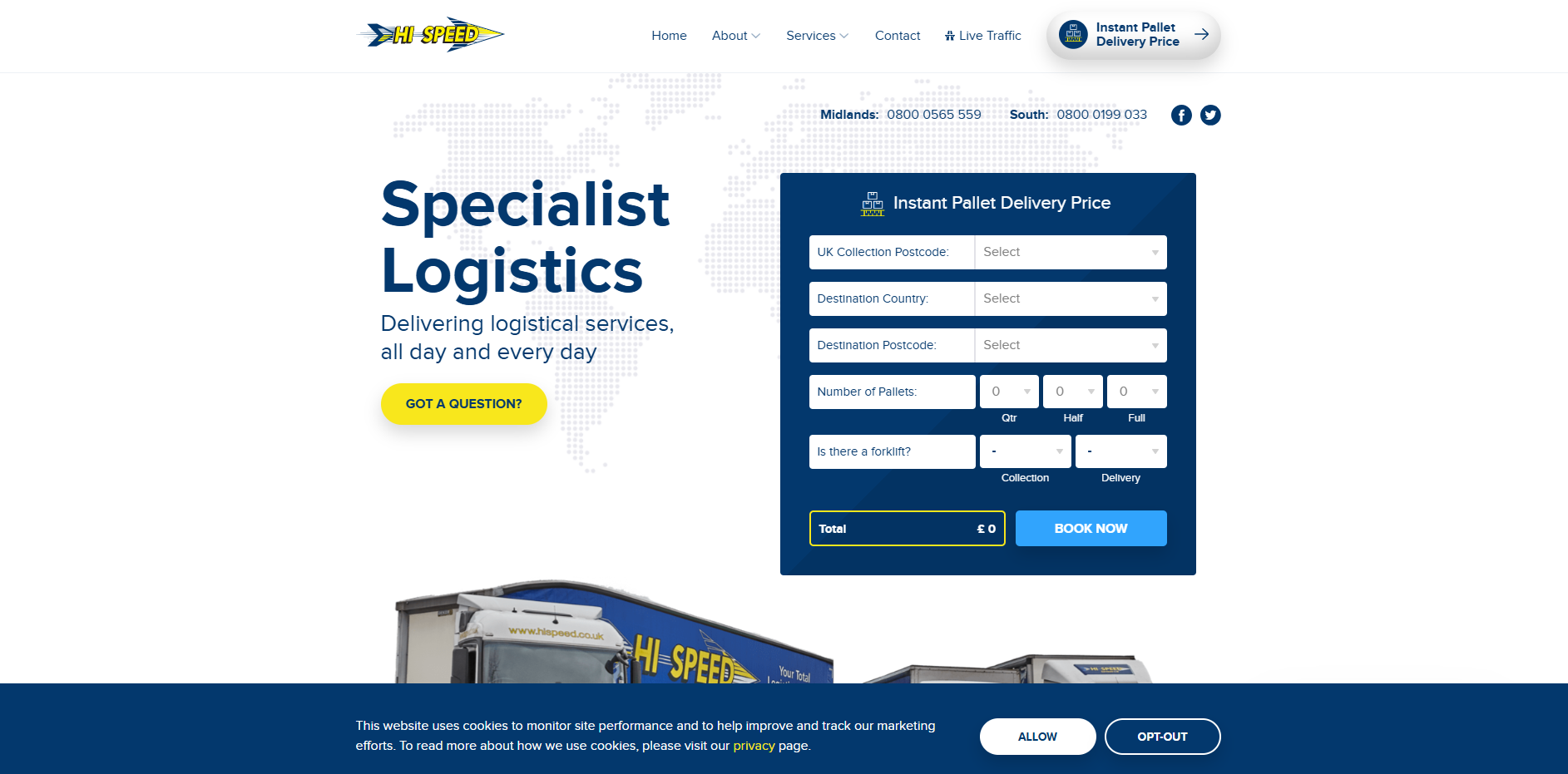Hi-Speed Services Ltd Website