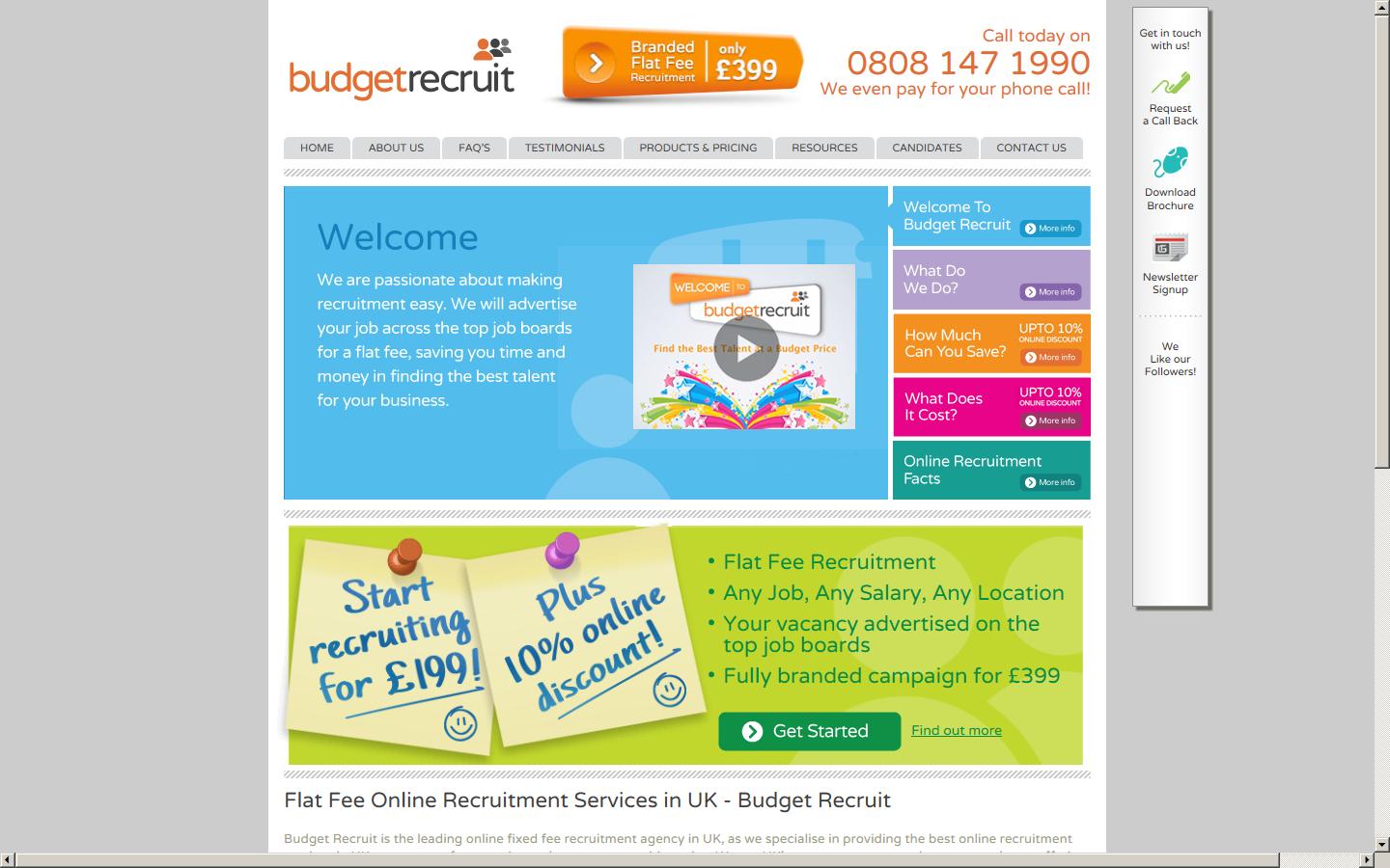 Budget Recruit Ltd Website