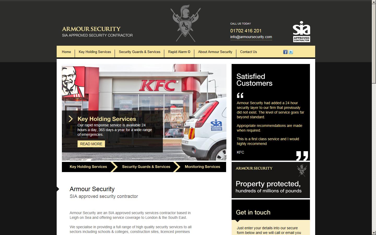 Armour Security Deployment Website