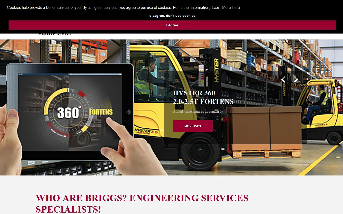 Briggs Equipment Website