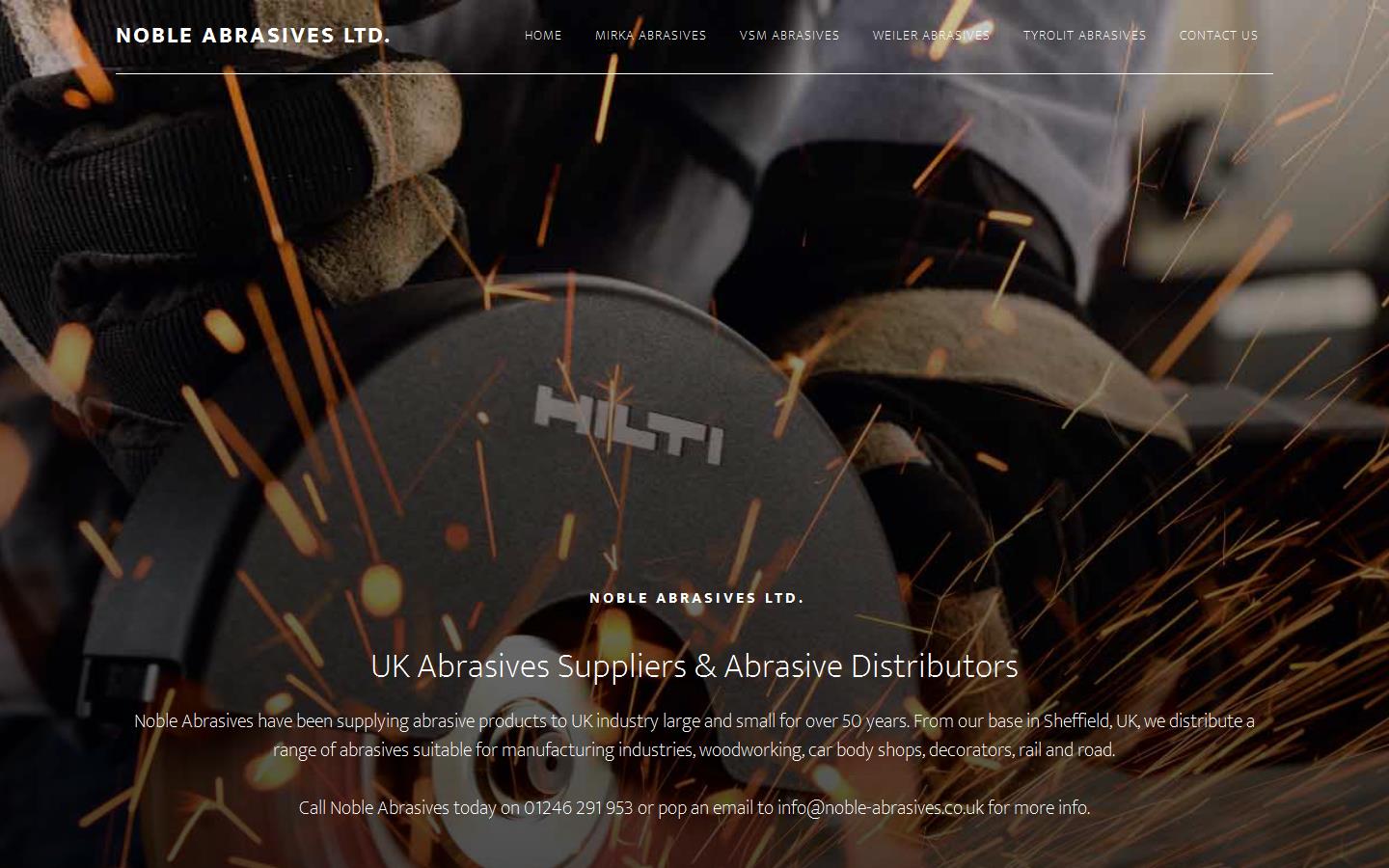 Noble Abrasives Ltd Website