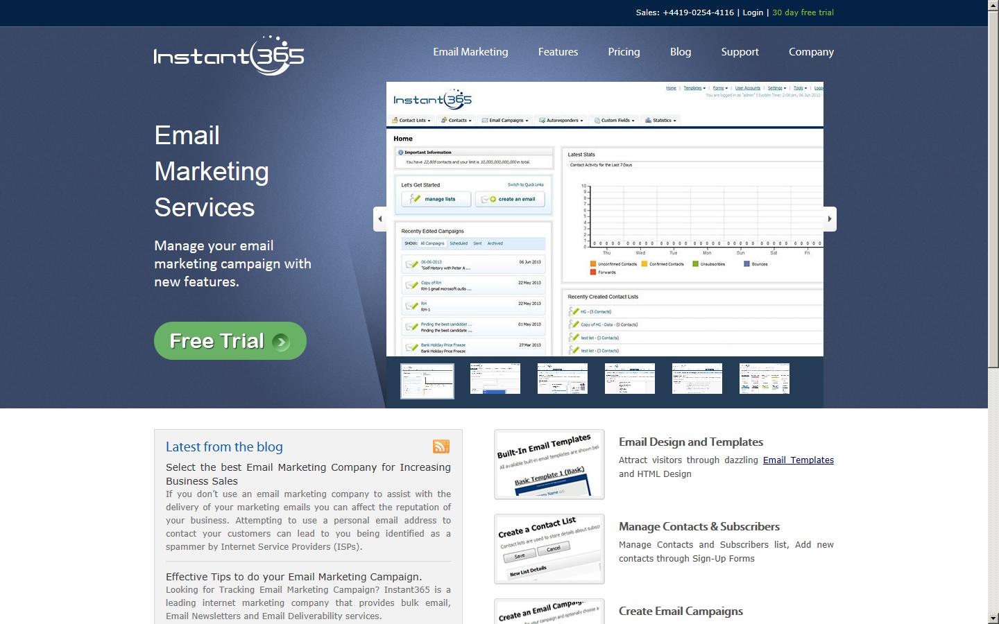 Instant365 - Email Marketing Services Website