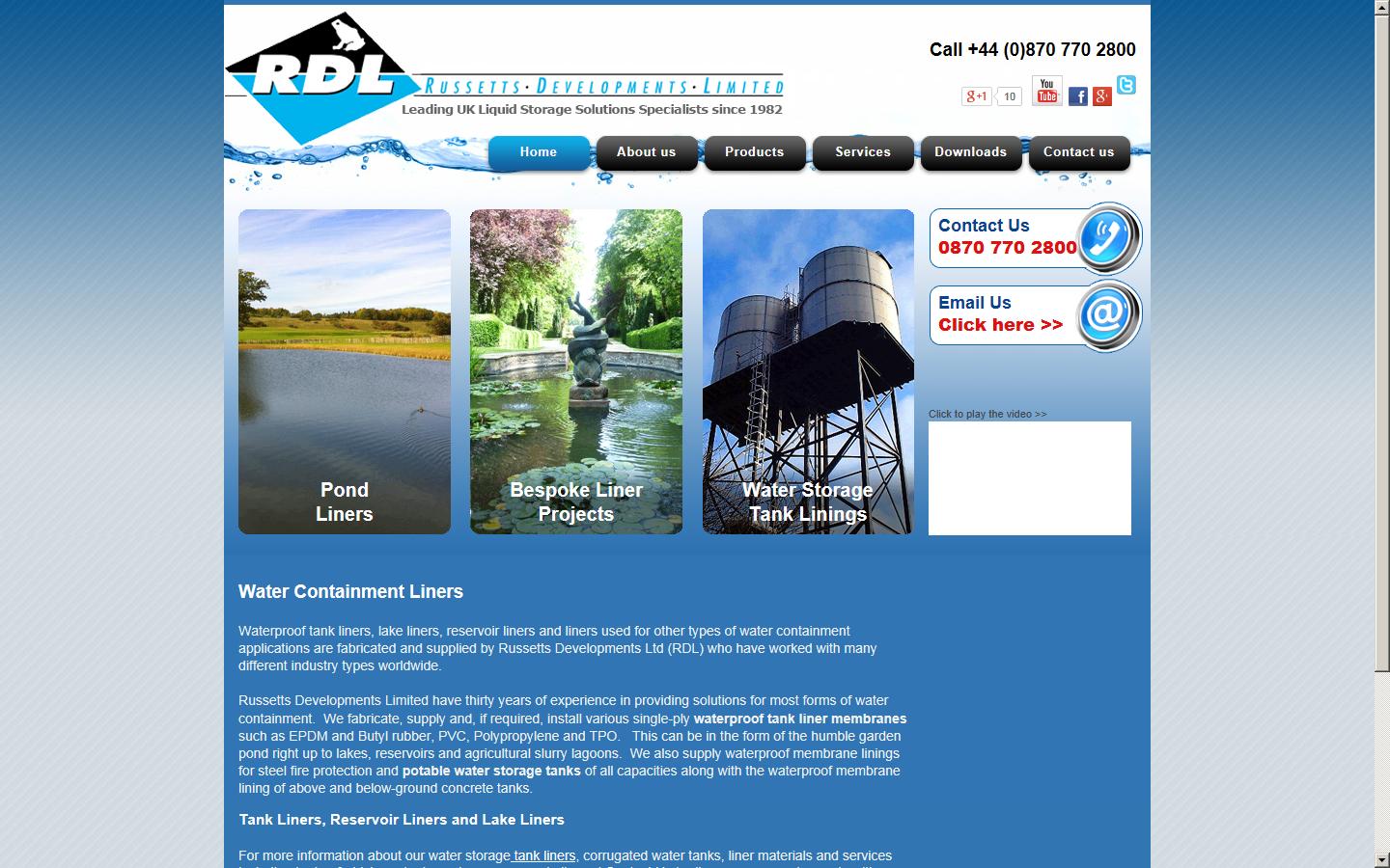 Russetts Developments Ltd Website