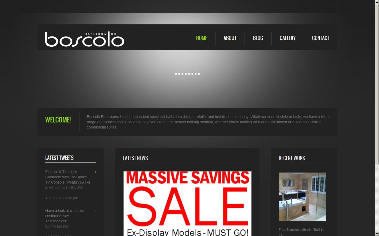 Boscolo Bathrooms Website