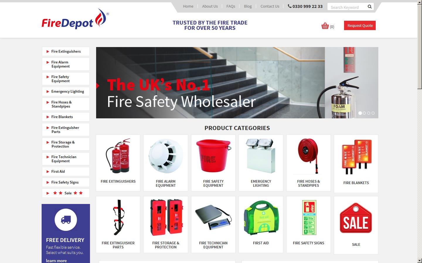 Homesaver Fire Safety Equipment Website
