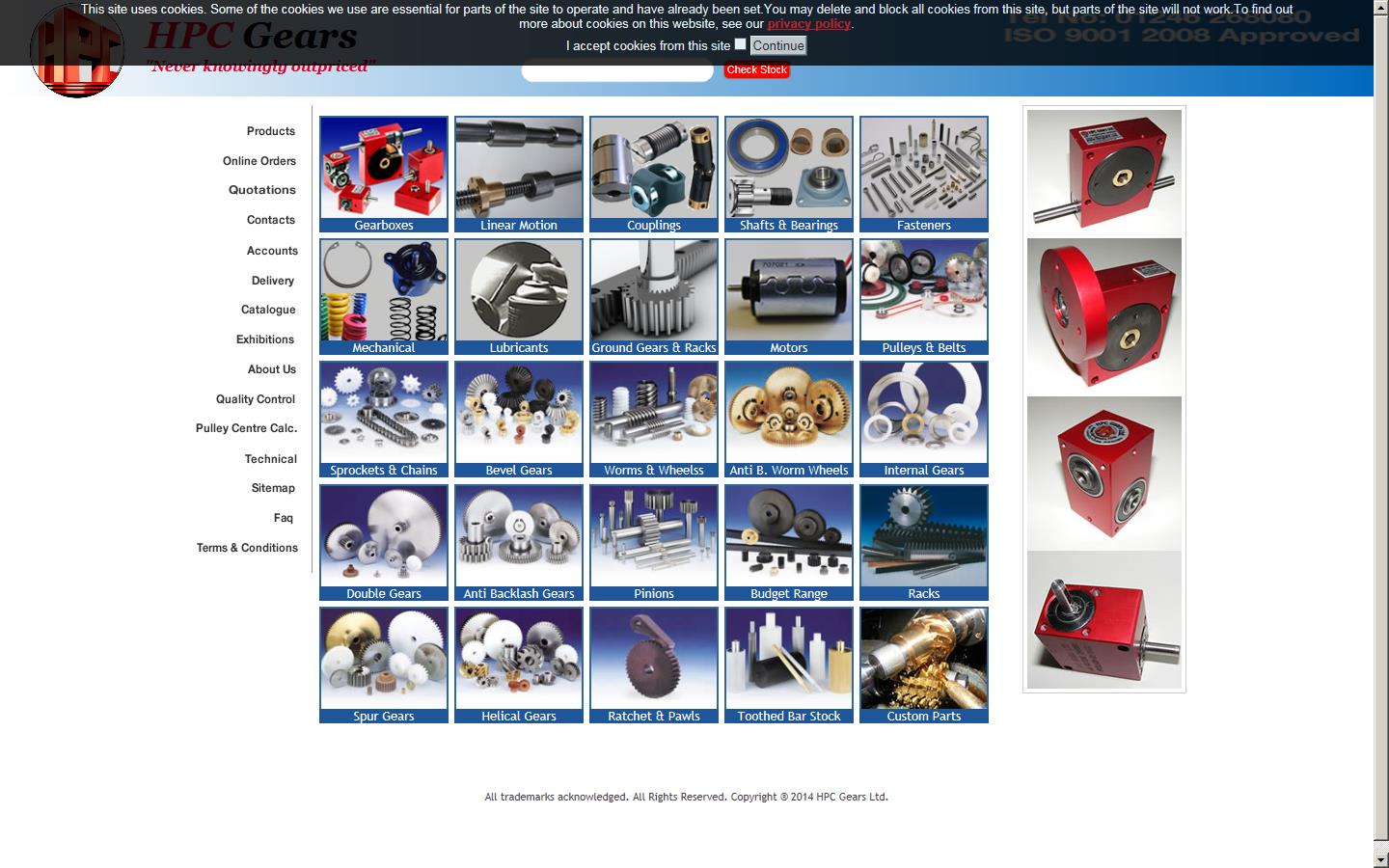 HPC Gears Ltd Website