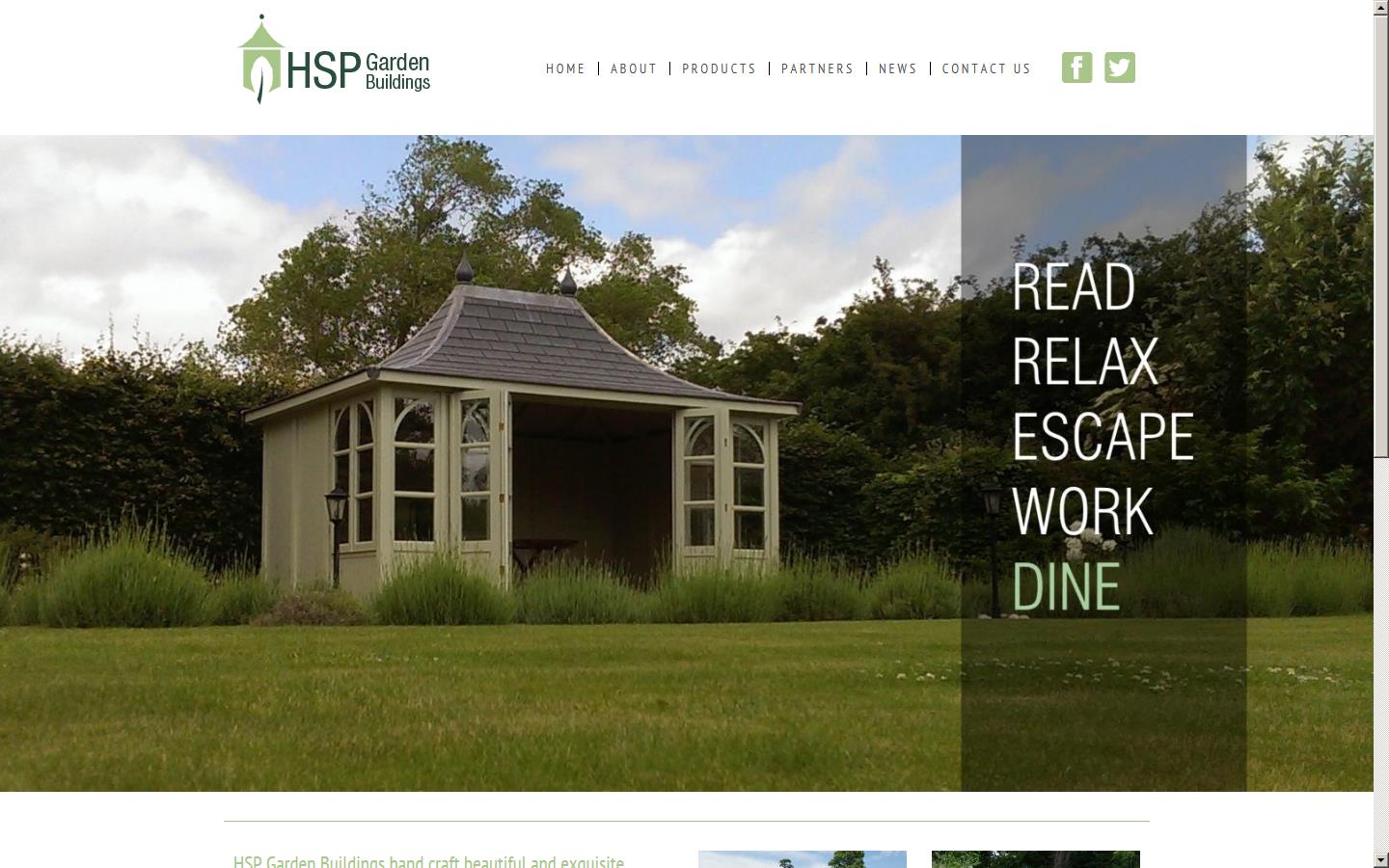 HSP Garden Buildings Ltd Website