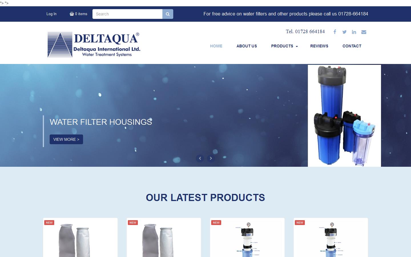 Deltaqua International Ltd Website