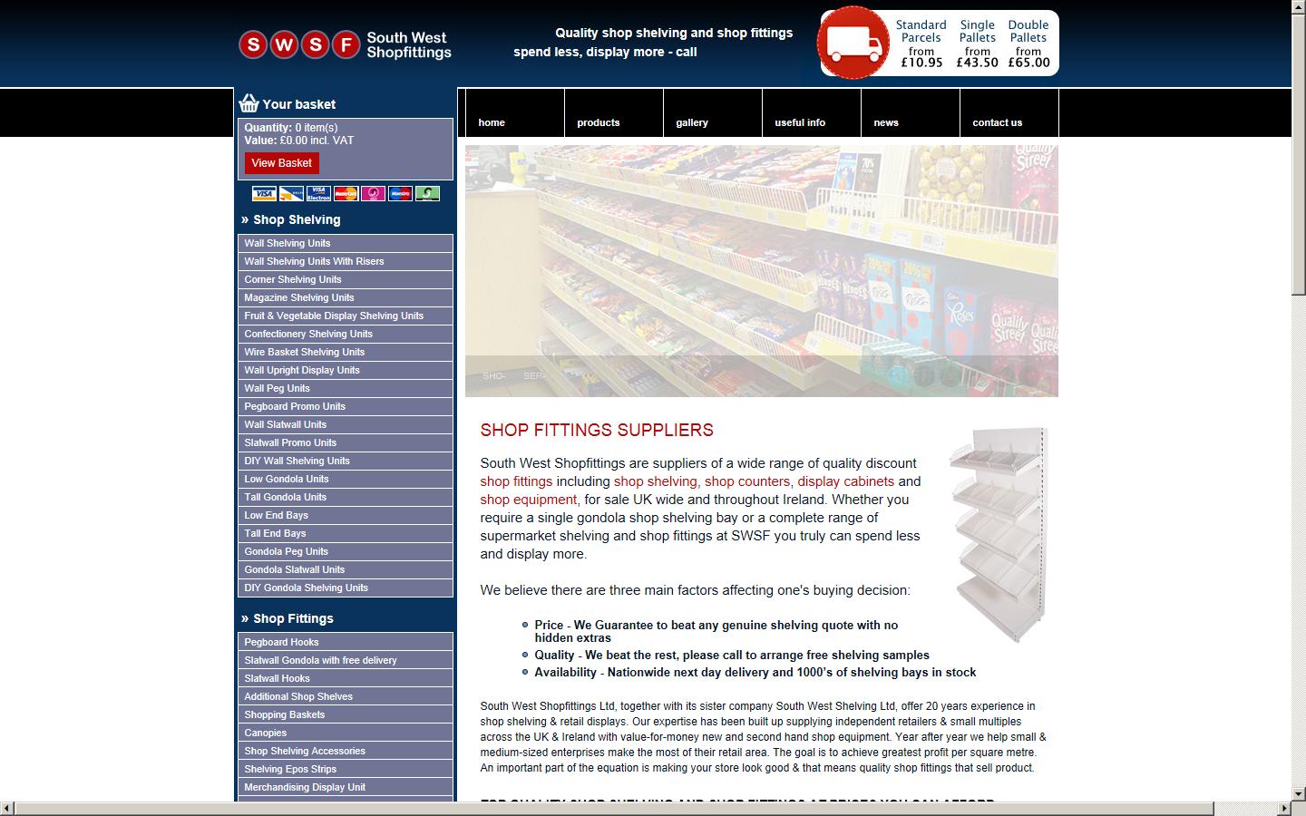 South West Shopfittings Ltd Website
